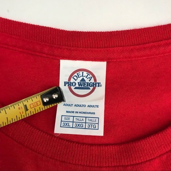 Don't Be A Wiener Sausage Party Red Short Sleeve T Shirt Mens Size 3XL - Picture 4 of 9